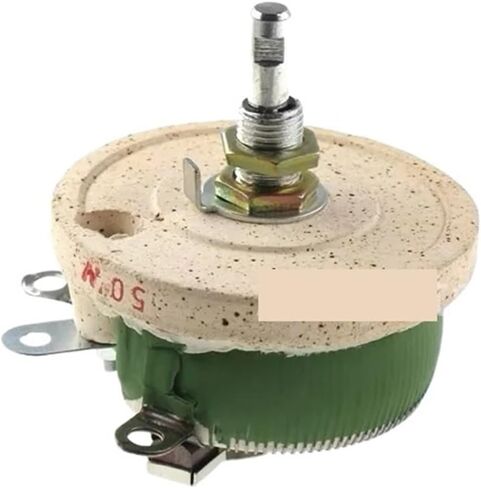 1PCS 50W BC1 high Power rheostat rotary variable wire wound Disc shape Adjustable resistor Sliding 1R 2R 3R 5R 10R(500R) in Saudi Arabia