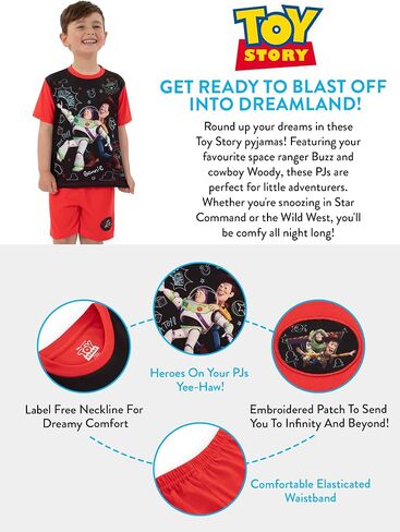 Disney Toy Story Pajamas, Woody And Buzz Lightyear Boys Pajamas, Boys Pjs For Summer in Saudi Arabia