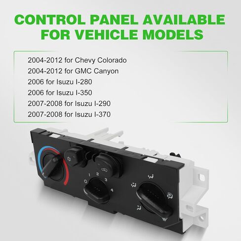 SCITOO Climate Control Module AC Heater Control Panel for Chevy Colorado 2004-2012，for GMC Canyon 2004-2012，for Isuzu I-280 2006 in Saudi Arabia