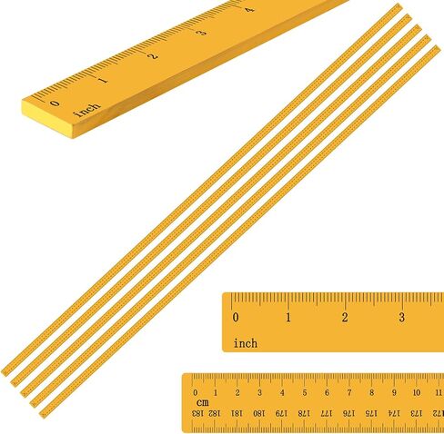 Janlaugh 5 Pcs Meter Stick 48" Yard Stick Wood Economy Meterstick Ruler Wood Double Sided Yardstick for School Classroom Home Office Tailor Craft in Saudi Arabia
