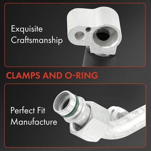A-Premium A/C Suction Hose Assembly Compatible with Toyota Corolla 1994 1995 1996 1997, Compressor to Evaporator in Saudi Arabia