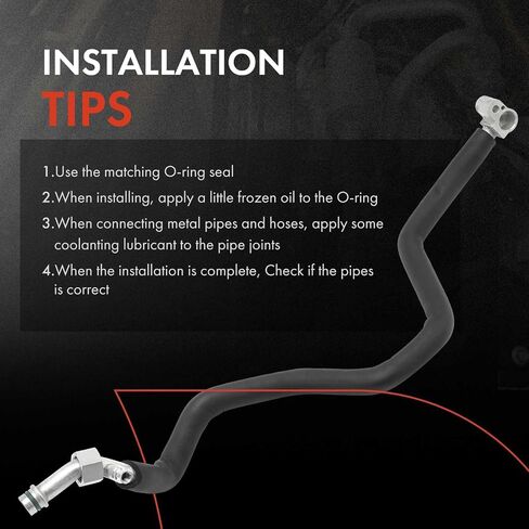 A-Premium A/C Suction Hose Assembly Compatible with Toyota Corolla 1994 1995 1996 1997, Compressor to Evaporator in Saudi Arabia