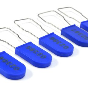 Plastic Wire Padlocks Numbered Security Seal Plastic Padlock Electric Meter Seals Disposable Anti-Tamper Locks (Yellow, 100 PCS)