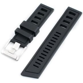 Quick Release Pro Diver Rubber Watch Strap Band FKM 20mm 22mm