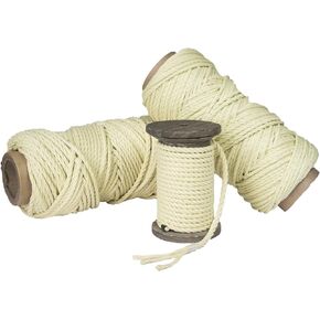 حبل كيفلر الملتوي من إف إم إس رافينوكس | حبل كيفلر مضفر | (مضفر) (1/8 بوصة × 100 قدم) سلسلة طائرة ورقية، خطوط ونش، رمح وخط صيد، أكياس الحشرات، حبل المرافق | مضفر أو ملتوي | صنع في الولايات المتحدة الأمريكية in Kuwait