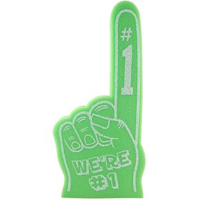Giant Foam Finger 18 Inch- We're Number 1 Foam Hand for All Occasions - Cheerleading for Sports - Exciting Vibrant Colors use as Celebration Pom Poms- Great for Sports Events Games School Business