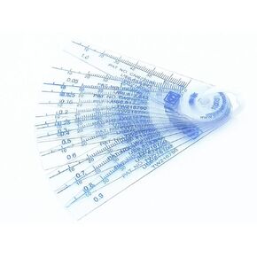 0.05-1mm Thickness Plastic Feeler Gauge Gap Filler Measuring Tool 13 in 1