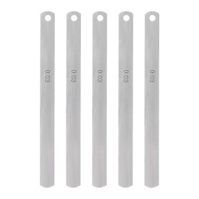 5pcs Mn Steel Feeler Gauge 0.03mm Thickness 150mm Length Metric Filler Thickness Gage Gap Measuring Tool Single Blade