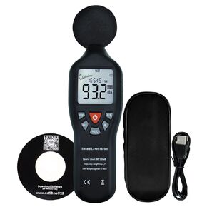 Wireless Decibel Meter, Bluetooth Sound Level Meter with App Data Logging and Alarm- Portable Audio Sound Tester Measures Noise Levels from 30~130dBA Noise Meter for Classroom, Home, Office