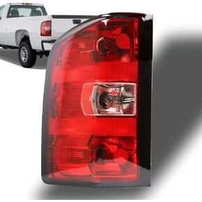 مجموعة ضوء الذيل من Nakuuly متوافقة مع 2007-2013 Chevy Silverado 1500 2500HD 3500HD GMC Sierra 2500 HD 3500 HD مصابيح الفرامل الخلفية للجانب الأيمن للراكب مع لمبة وسرج in Kuwait