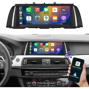 Road Top 10.25 بوصة سيارة تعمل باللمس CarPlay Android Auto لسيارة BMW 5 Series F10/F11 2010-2012 سنة مع نظام CIC، مستقبل راديو الوسائط المتعددة ستيريو للسيارة