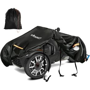 غطاء Can Am Ryker مقاوم للماء، غطاء كامل مطور متوافق مع ملحقات Can-am Ryker 600/900/Sport/Rally Edition، غطاء كامل عالي التحمل 420D Spyder مع شرائط مقاومة للماء، حماية من جميع الأحوال الجوية