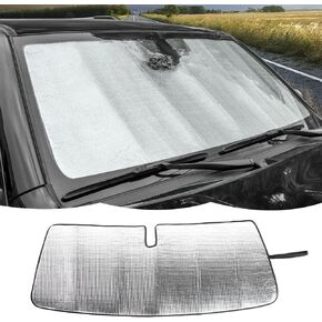 Windshield Sunshade Sun Shade Heat Shield Window Sun Visor Mat Compatible with Toyota 4Runner 2017-2023,US Flag