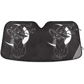 Woman Eye Eyelash Car Windshield Sun Shade Foldable UV Ray Sun Visor Protector Sunshade to Keep Your Vehicle Cool (55" x 27.6")