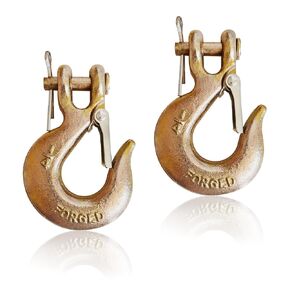 G70 5/16'' Safety Chain Hooks Clevis Hook Heavy Duty Trailer Safety Chain Hooks,Grade 70 Forged Steel,Tow Hook - for Trailer Truck Transport Rigging Tow - 5,070 lbs, 2-Pack