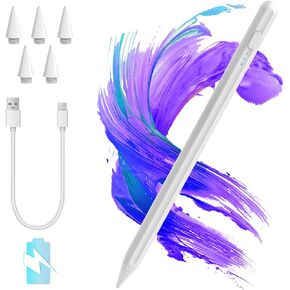 iPad Pencil, Apple Pencil Stylus Pen for iPad10/9/8/7/6, iPad Air 5/4/3, iPad Pro(11/12.9), iPad Mini 6/5, 15Mins Fast Charge Palm Rejection & Tilt Sensitive