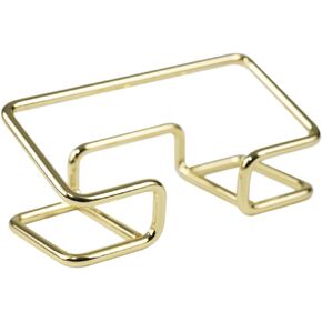 Desktop Business Card Holder, Metal Business Card Holder Display, Business Card Stands for Desk, 1 Pack, Gold
