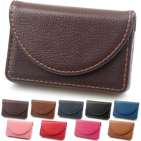 Business Card Holder, Minimalist Business Card Case, PU Leather Business Card Holder Case for Women/Men, Slim Business Card Holders With Magnetic Shut, Quick Access Cards（Multi Color Optional）