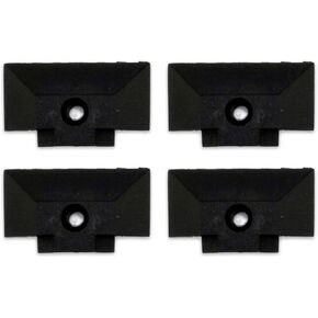VanEssential L-Track Venture Track Plastic End Cap - Floor Angled - 4 Pack