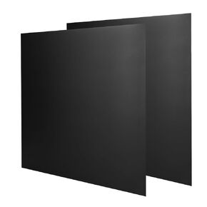 2 Pack Black Anodized Aluminum Sheet Metal 12 x 12 x 1/25 Inch (1mm Thick) Anodized Aluminum Metal Plates Blanks for Laser Engraving, Crafting, Home Decoration