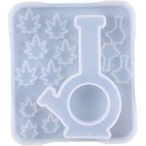 Resin Shaker Molds,Kettle Maple Leaf Quicksand Quicksand Casting Resin Mold Pendant Silicone Mould for Jewelry Making