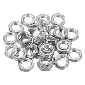 PATIKIL M12 x 1.0 Steel Hex Nuts, 30 Pack Metric Thread Zinc Plated Finished Hardware Nuts Screw Bolt Fasteners 5mm Height