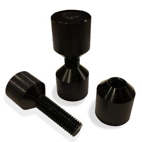Kelbert-1-1/8" Two Hole Pins Set - Handy 6061 Aluminum Lightweight Construction 2 Hole Flange Alignment Pin with Anodized Black Oxide Finish That?s Manufactured by SGS Certified Company