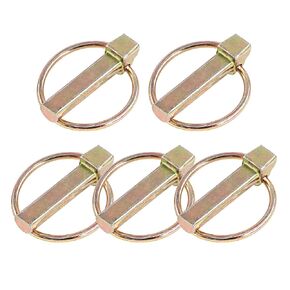 10 Pcs 3/16" Linch Pin, Heavy Duty Lynch Pin Lock Pin Clips for Farm Tractors Trailers Trucks Mower (4.5x36mm)