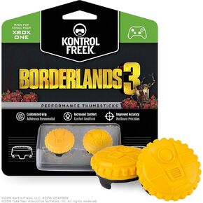 KontrolFreek Borderlands® 3 Claptrap Performance Thumbsticks for Xbox One and Xbox Series X | 2 Mid-Rise Convex Thumbsticks | Yellow in Kuwait