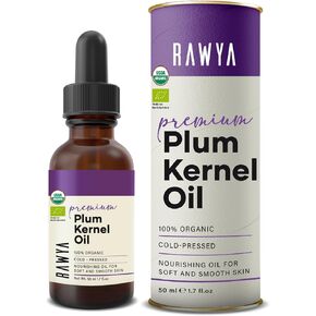زيت البرقوق، عضوي من وزارة الزراعة الأمريكية، بذور البرقوق، معصور على البارد، غير معدّل وراثيًا، زجاجة زجاجية، 1.7 أونصة، رائع للعلاج العطري، نواة البرقوق، مرطب، نباتي، كوشير in Kuwait