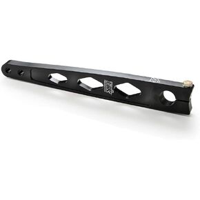 Pitman Arm, 11-1/8 to 12-1/8 in Long, 10 Degree Broach, Aluminum, Black Anodize, Sprint Car- Each