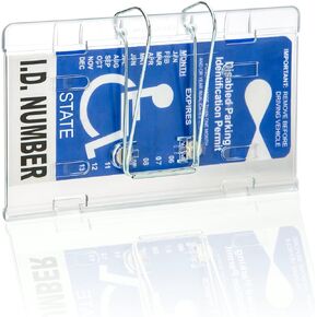 New Visortag® Horizontal by JL Safety® - The Best Handicap Placard Holder on The Market. Easily Protect, Display & Swing Away Your Parking Tag. Hard Plastic to Withstand 3-Digit Hot Sun. Made in USA