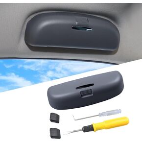 LFOTPP Universal Car Sunglasses Holder for 2018-2022 2023 2024 Hyundia & Kiaa Sun Glass Case Eyeglasses Storage Box,Interior Accessories Autos Parts (Light Gray)