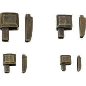 Zipper Repair Kit 16 Sets #3#5#8#10 Metal Zipper Latch Slider Retainer Insertion Pin Zipper Bottom Zipper Stopper Bronze