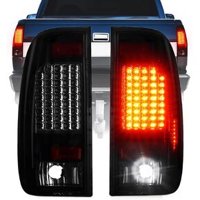 LED Tail Light Fit for Ford F150 1997-2003, F150 Heritage 2004, for F250 Light Duty 97-99, for F250/F350/F450/F550 Super Duty 99-07 (Fits Styleside Models Only DO NOT Fit Flareside Models) Clear Lens