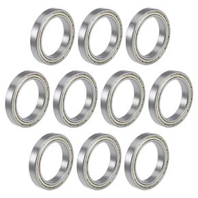 uxcell 6700ZZ Deep Groove Ball Bearings Z2 10mm x 15mm x 4mm Double Shielded Chrome Steel 10pcs