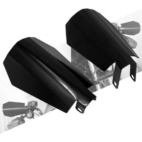 Motorcycle Handguards Coffin Cut Hand Guards Fit for Harley Sportster XL 883 1200 Touring Street Glide Road King Electra Glide Bagger (Bright Black-Large)