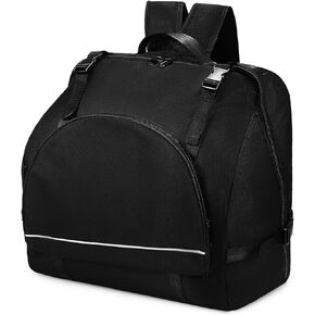 Vaguelly Accordion Bag, Padded 48/60/72 Bass Piano Gig Bag Backpack with Shoulder Straps, Accessories Bag, Accordion Case Instrument Carrying Bag, Black