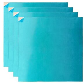 4 Pack 6 x 6 Inch Pure Copper Sheet, 22 Gauge(0.03") Copper Sheet Metal, Copper Plates for Crafts, Repairs, Enameling, Electrical