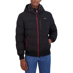 Men's Hooded Puffer Bomber Jacket