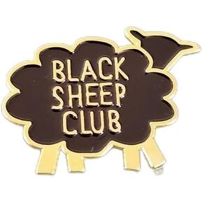 Black Sheep Club Enamel Pin Big Metal Badge Brooch Jewelry Accessory Men gift