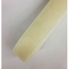 1" Inch Soft Polyester Horsehair Braid, Selling Per Roll/22yards Ivory