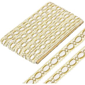 uxcell 13 Yard Gimp Braid Trim 3/4 Inch Polyester Woven Braid Trim Upholstery Trim Decorative Gimp Trim for DIY Crafts Sewing Curtain Slipcover Costume, Beige