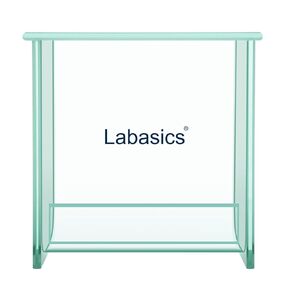 Glass Square TLC Developing Tank, Heavy Duty Borosilicate Flat-Bottom Chromatography TLC Developing Chamber with Lid for Multiple Plates Development, 7.87x7.87 inch