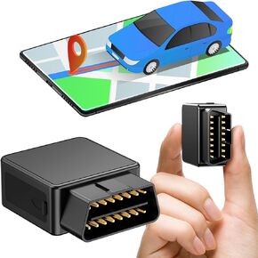 GPS Tracker for Vehicles with Super Fast Car Charger, Real Time Location Locator, Car Alarm System, Plug&Play Hidden Mini Tracker Device for Cars, Trucks, Fleets