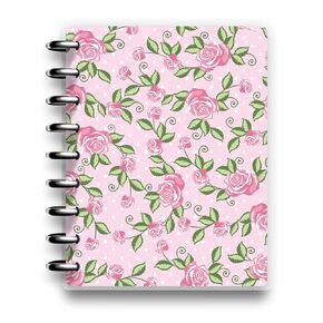 Cover for 9-Disc Planners comes with free 9, 1.25 inch black discs. Fits 9-Disc Planners, NOTIQ Midi 9-Disc (L2), Inkwell Press, planner accessories (Flora)