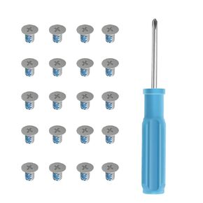 M2.5x4 Screw-Phillips Flat Head Screws(Pack of 20), Steel,Sliver-Phillips Screwdriver #0 for Laptop 3D Printer,Electrics by LeFix