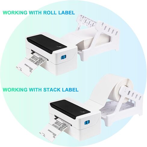 NADAMOO Shipping Label Holder for Roll and Fanfold Thermal Labels Work with Desktop Label Printer in Kuwait