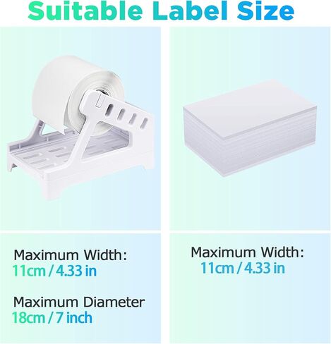 NADAMOO Shipping Label Holder for Roll and Fanfold Thermal Labels Work with Desktop Label Printer in Kuwait