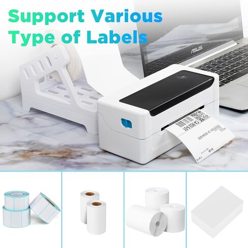 NADAMOO Shipping Label Holder for Roll and Fanfold Thermal Labels Work with Desktop Label Printer in Kuwait